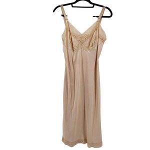 Vintage Babydoll Slip Dress Lace Coquette Lingerie Medium Romantic Feminine